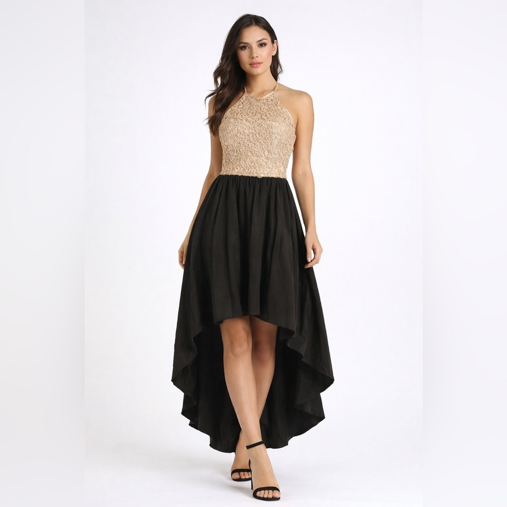 Gold & Black Gown Size Medium/ size 7/8